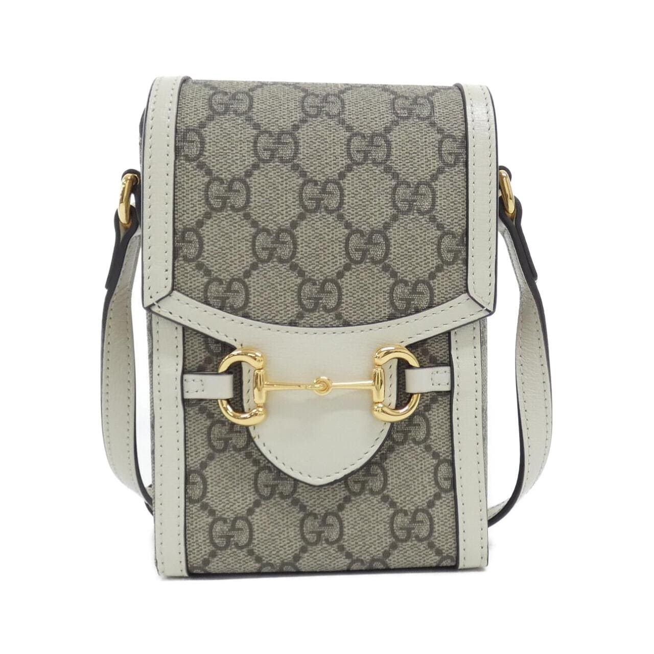 GUCCI Horsebit 1955 625615 92TCG 肩背包 帆布