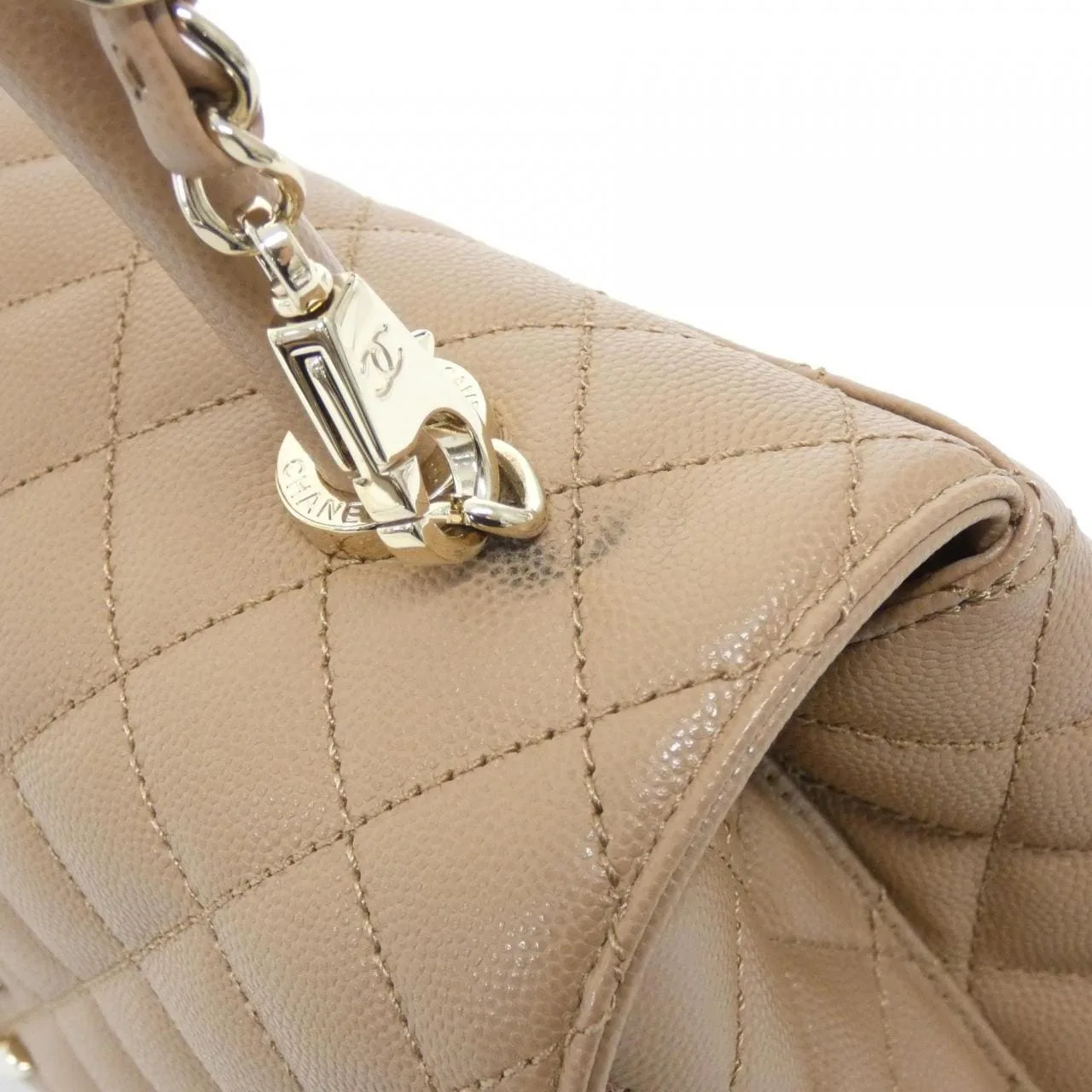 CHANEL Matelasse 92991 Handbag Grained Calfskin