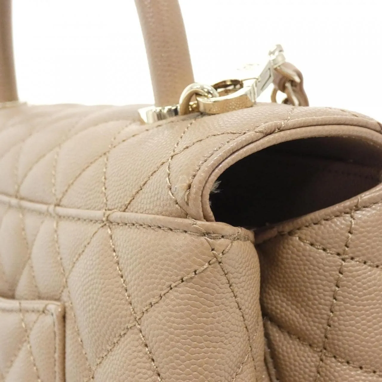 CHANEL Matelasse 92991 Handbag Grained Calfskin