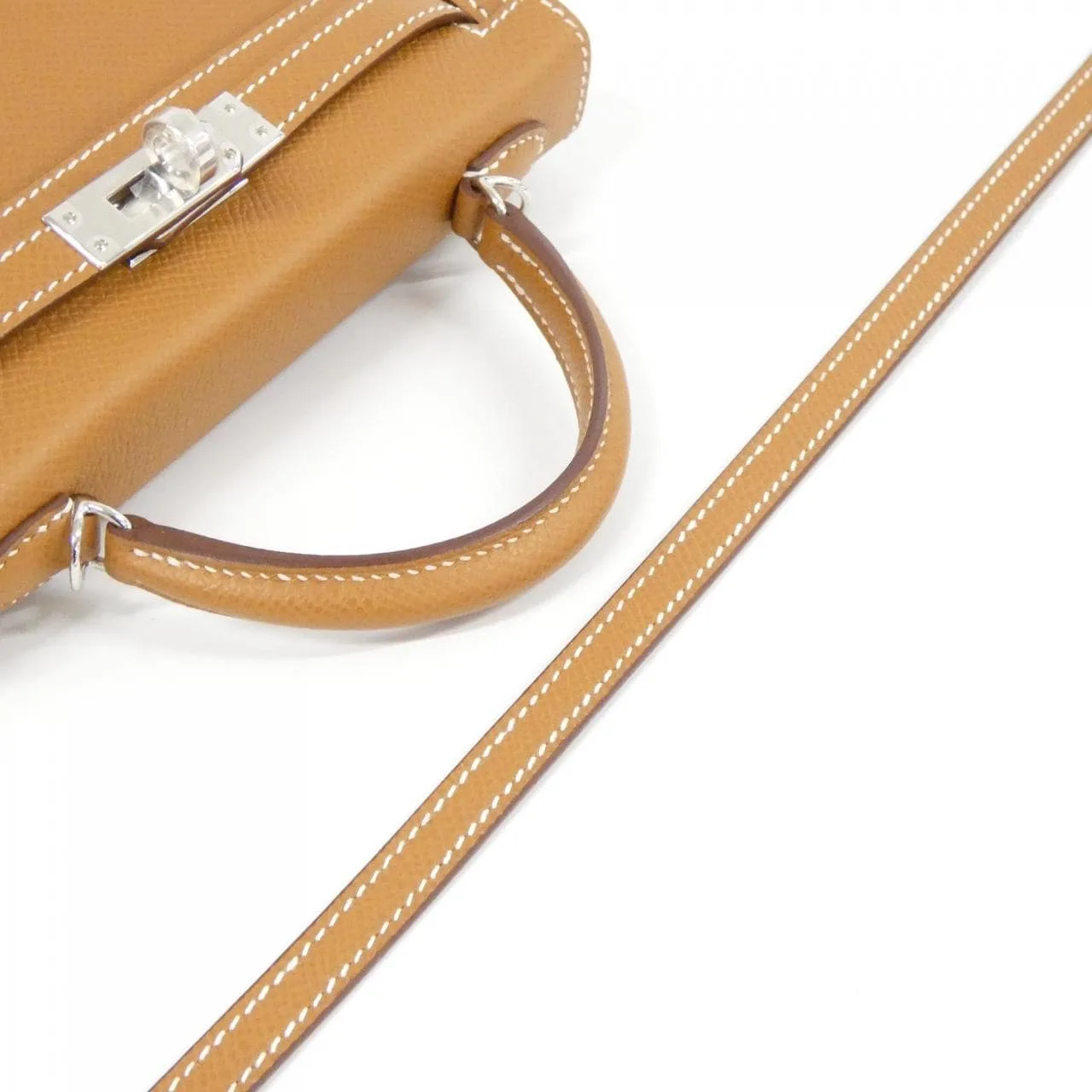 HERMES Kelly 071302CK Handbag Epsom Gold Epsom Leather Unused - Thumbnail 4