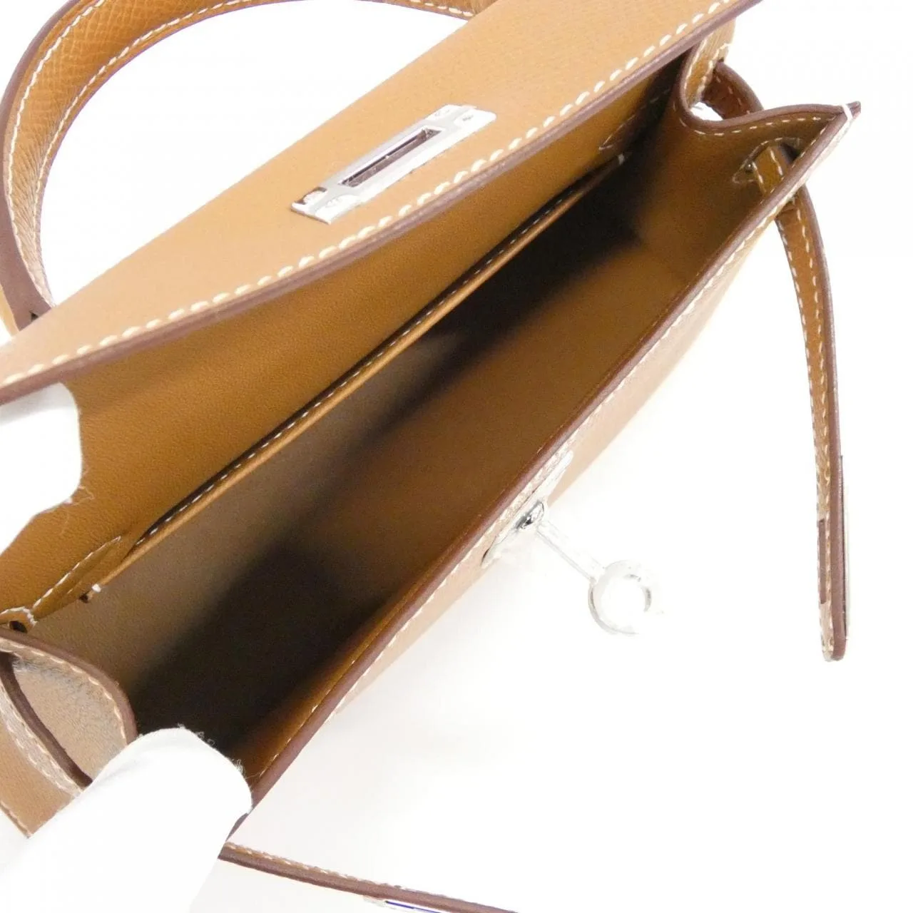 HERMES Kelly 071302CK Handbag Epsom Gold Epsom Leather Unused - Thumbnail 5