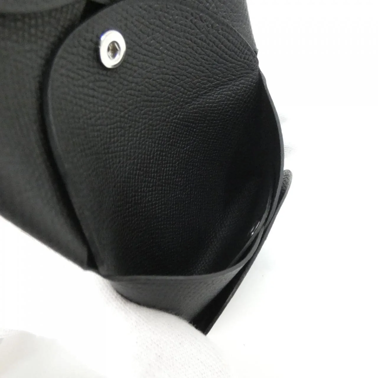 HERMES 083035CK Coin Case Epsom Black Epsom Leather Unused - Thumbnail 3