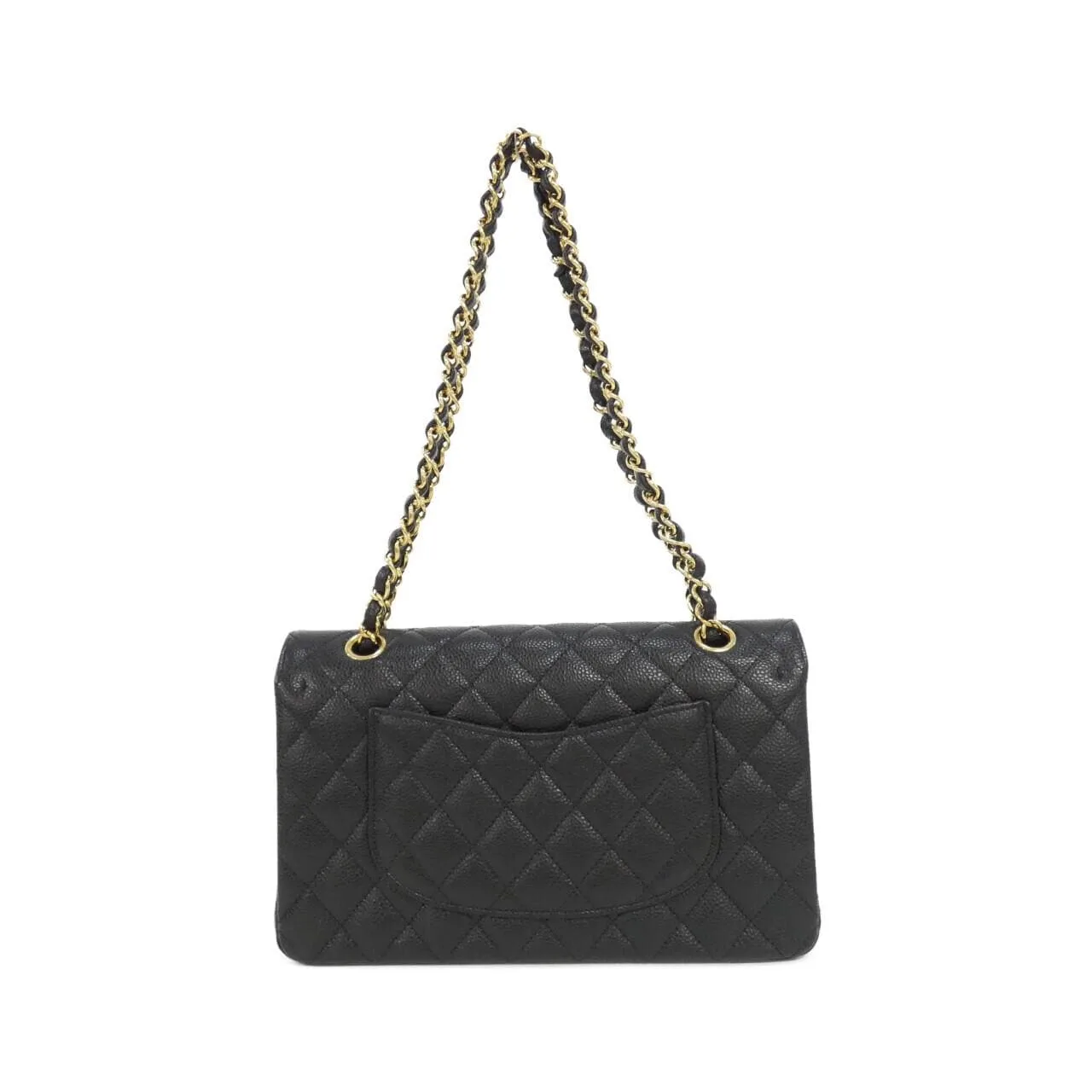 CHANEL Matelasse 1112 Shoulder Grained Calfskin Black Grained Calfskin Rank A - Thumbnail 2