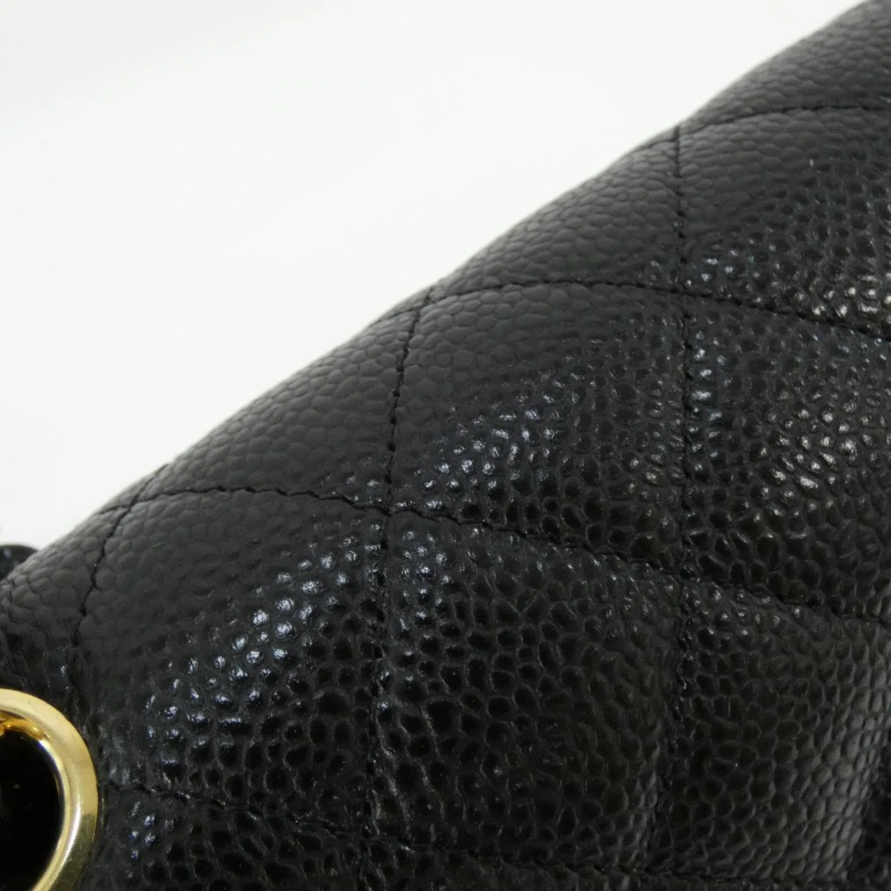 CHANEL Matelasse 1112 Shoulder Grained Calfskin Black Grained Calfskin Rank A - Thumbnail 5