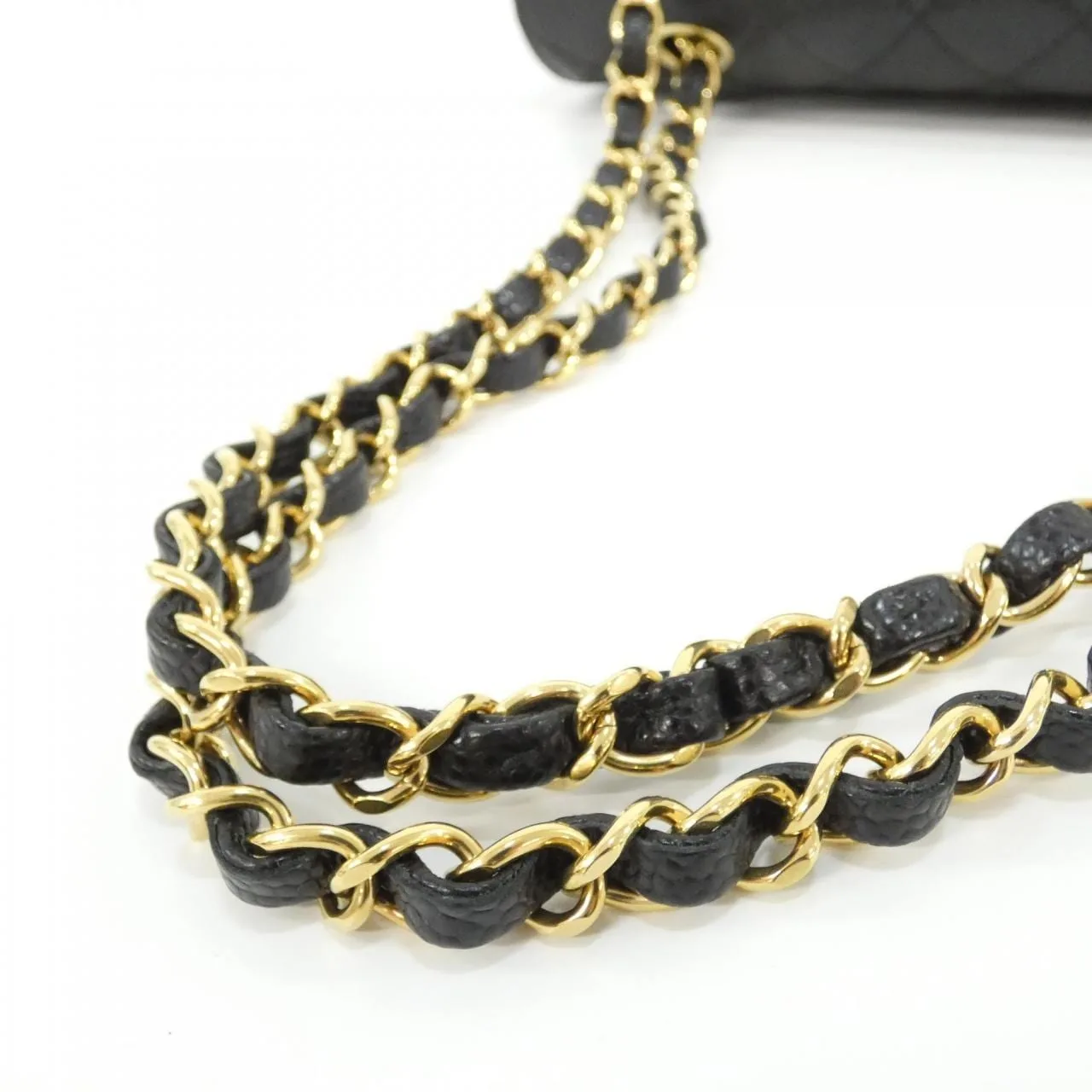 CHANEL Matelasse 1112 Shoulder Grained Calfskin Black Grained Calfskin Rank A - Thumbnail 6