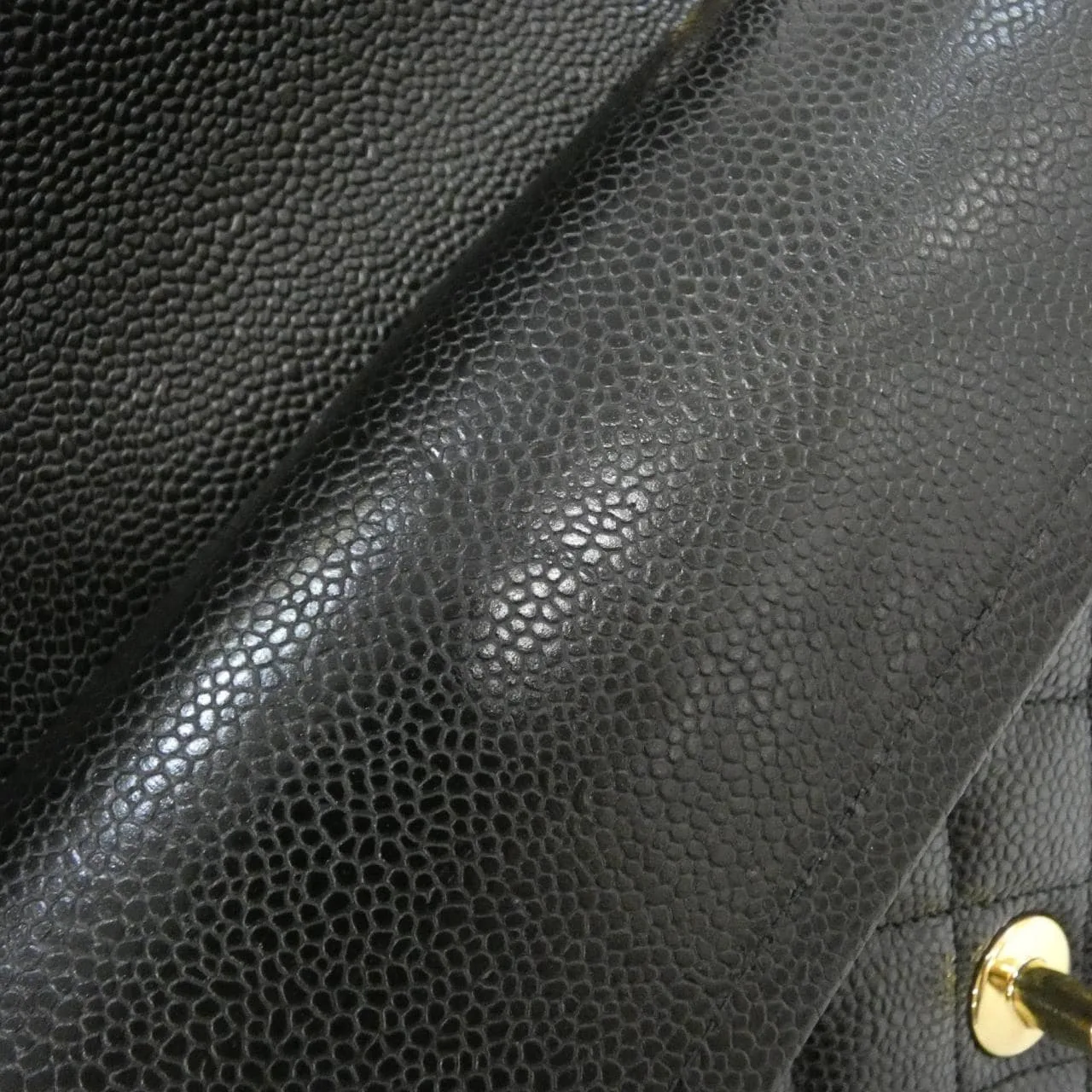 CHANEL Matelasse 1112 Shoulder Grained Calfskin Black Grained Calfskin Rank A - Thumbnail 8