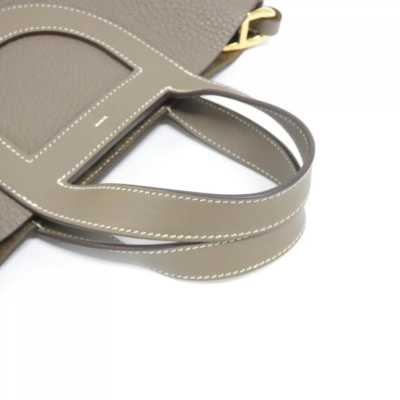 HERMES 084274CC Handbag Clemence Etoupe Clemence Leather Rank A - Thumbnail 5