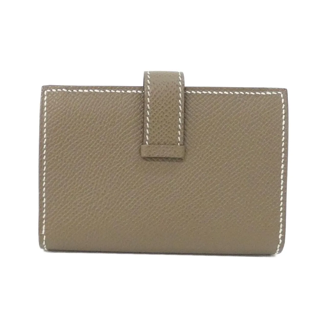 HERMES 039806CK Card Case Epsom Etoupe Epsom Leather Rank A - Thumbnail 2