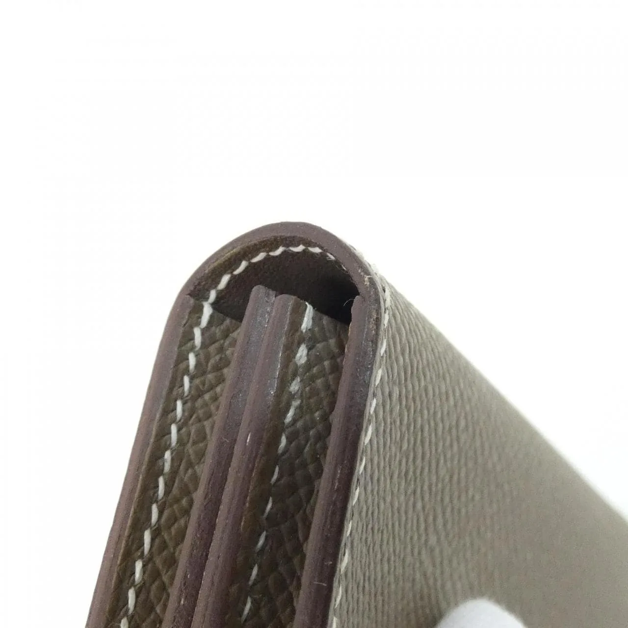 HERMES 039806CK Card Case Epsom Etoupe Epsom Leather Rank A - Thumbnail 3