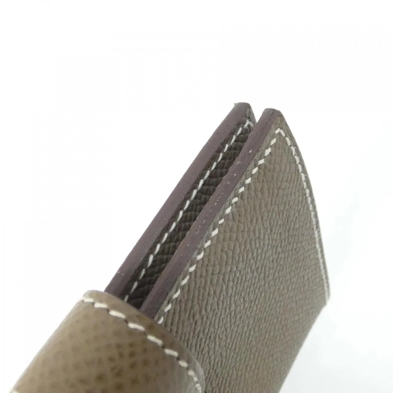 HERMES 039806CK Card Case Epsom Etoupe Epsom Leather Rank A - Thumbnail 5