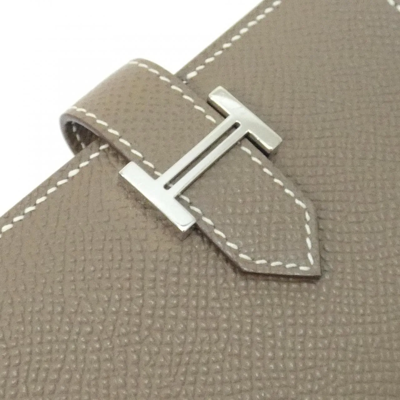 HERMES 039806CK Card Case Epsom Etoupe Epsom Leather Rank A - Thumbnail 7
