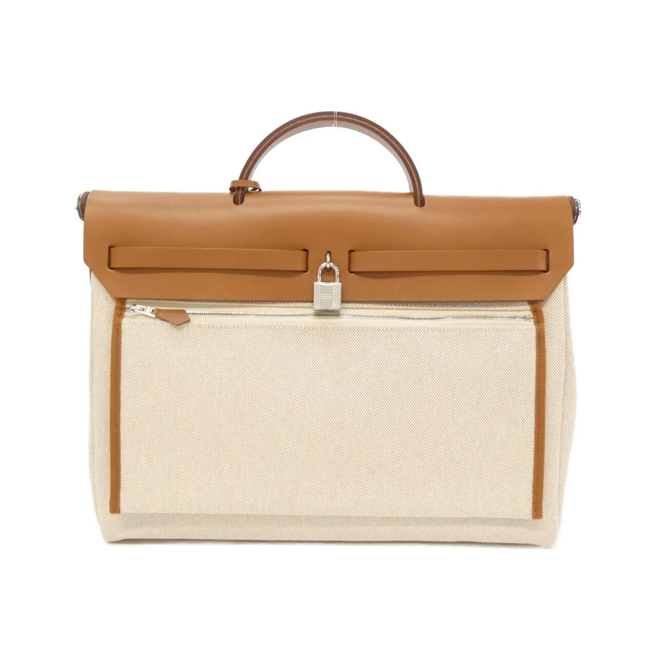HERMES Herbag 084623CK Shoulder Beige Rank A - Thumbnail 2