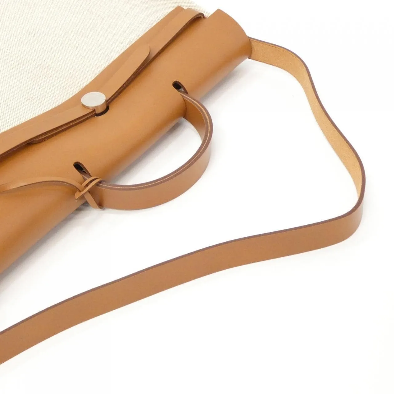 HERMES Herbag 084623CK Shoulder Beige Rank A - Thumbnail 7