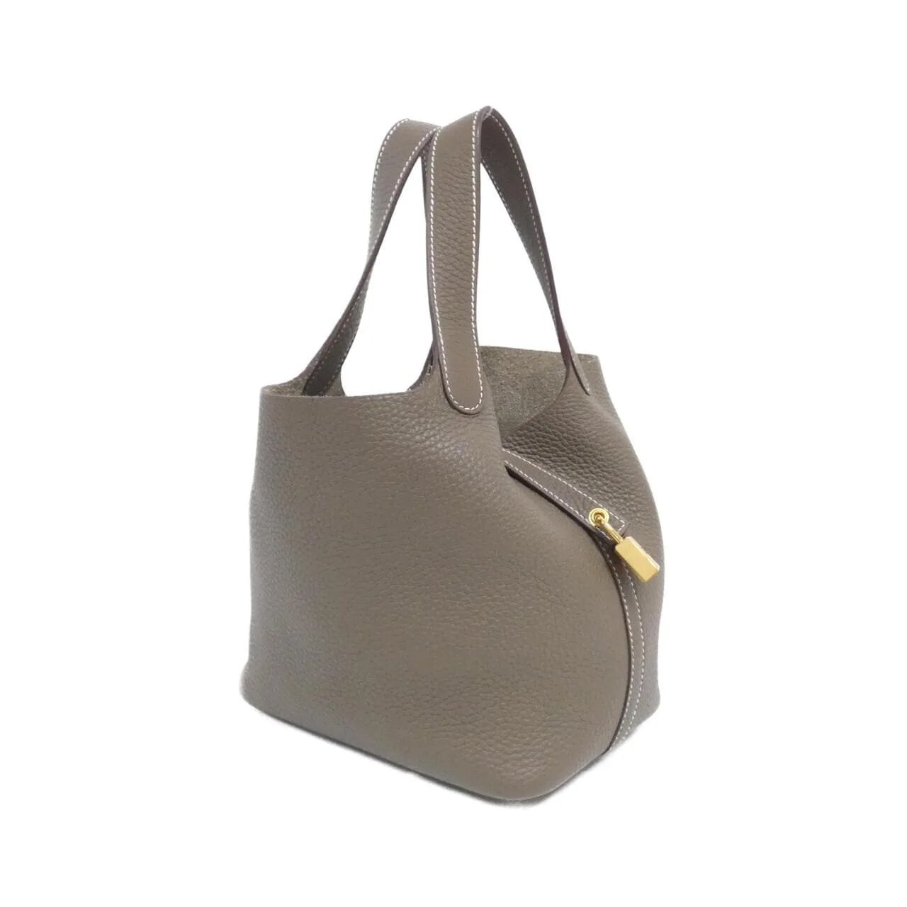 HERMES Picotin 056289CC Handbag Clemence
