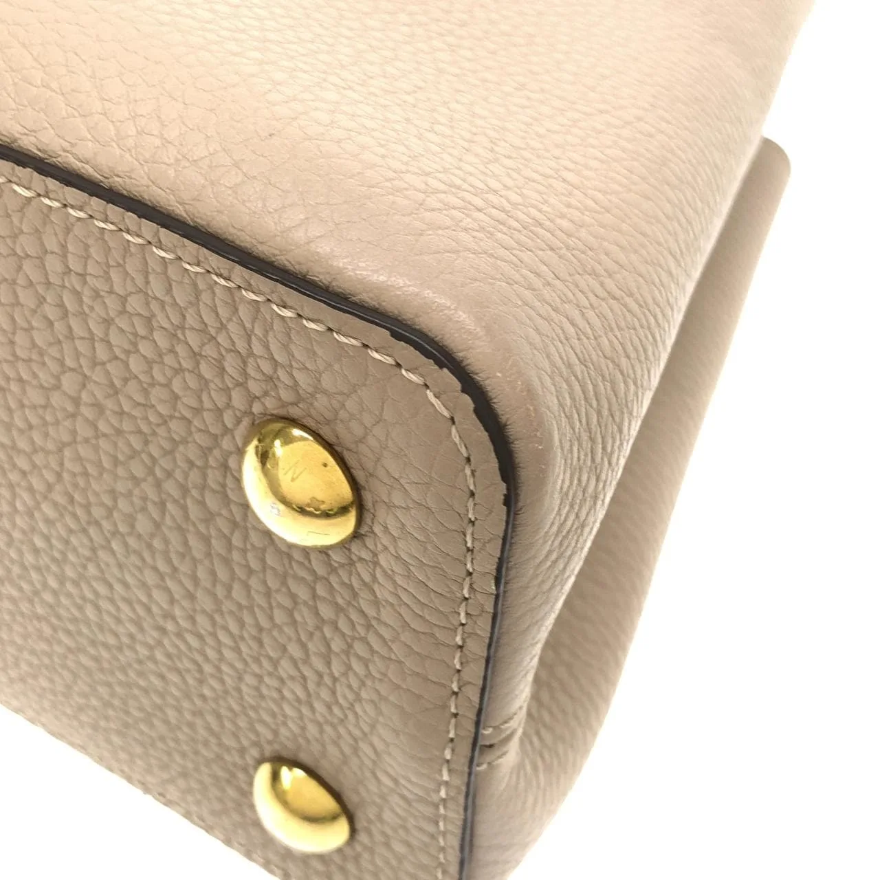 LOUIS VUITTON Capucines N92802 Handbag Leather Black Leather Rank A - Thumbnail 3