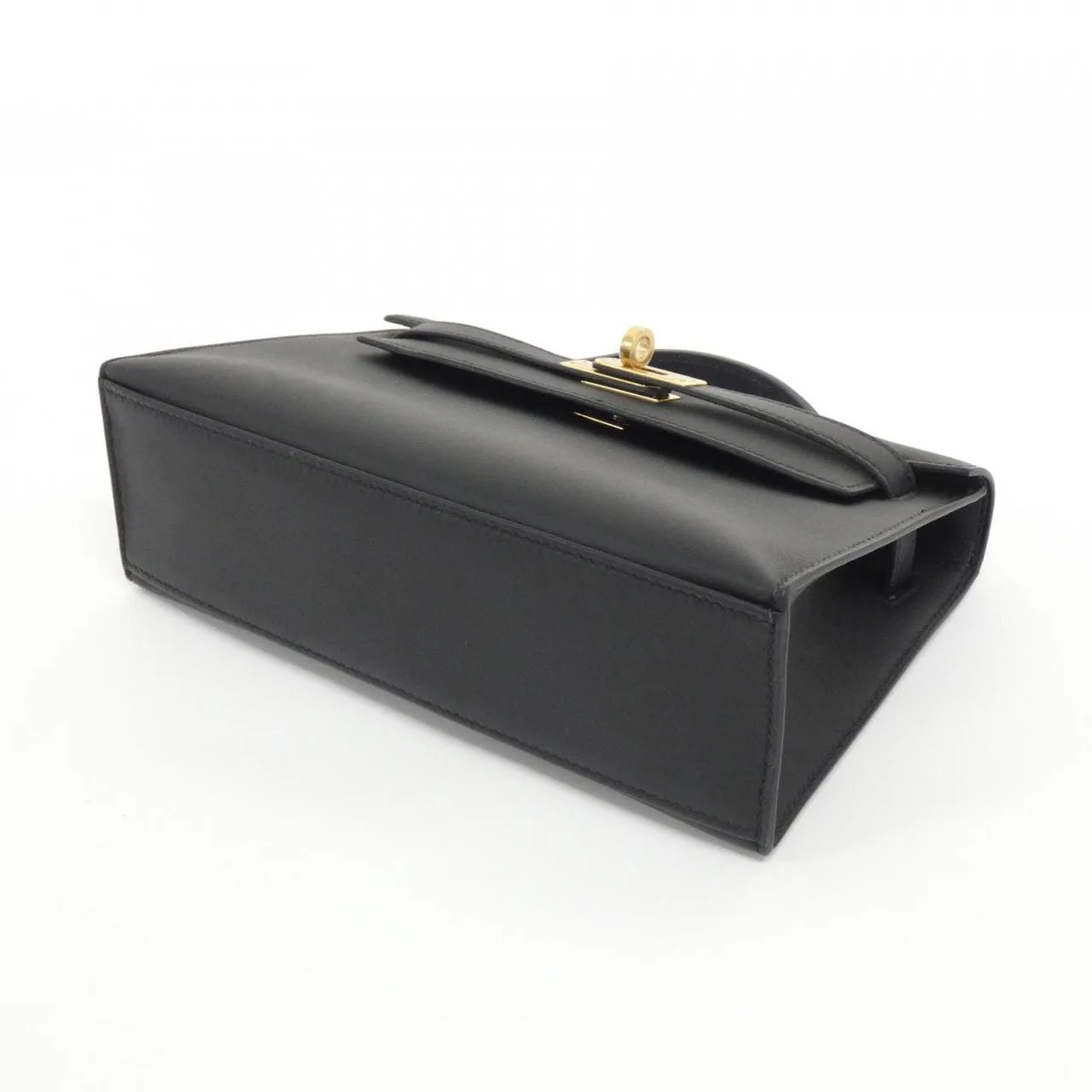 HERMES Kelly 049417CC Handbag Swift Black Swift Leather Rank A - Thumbnail 3