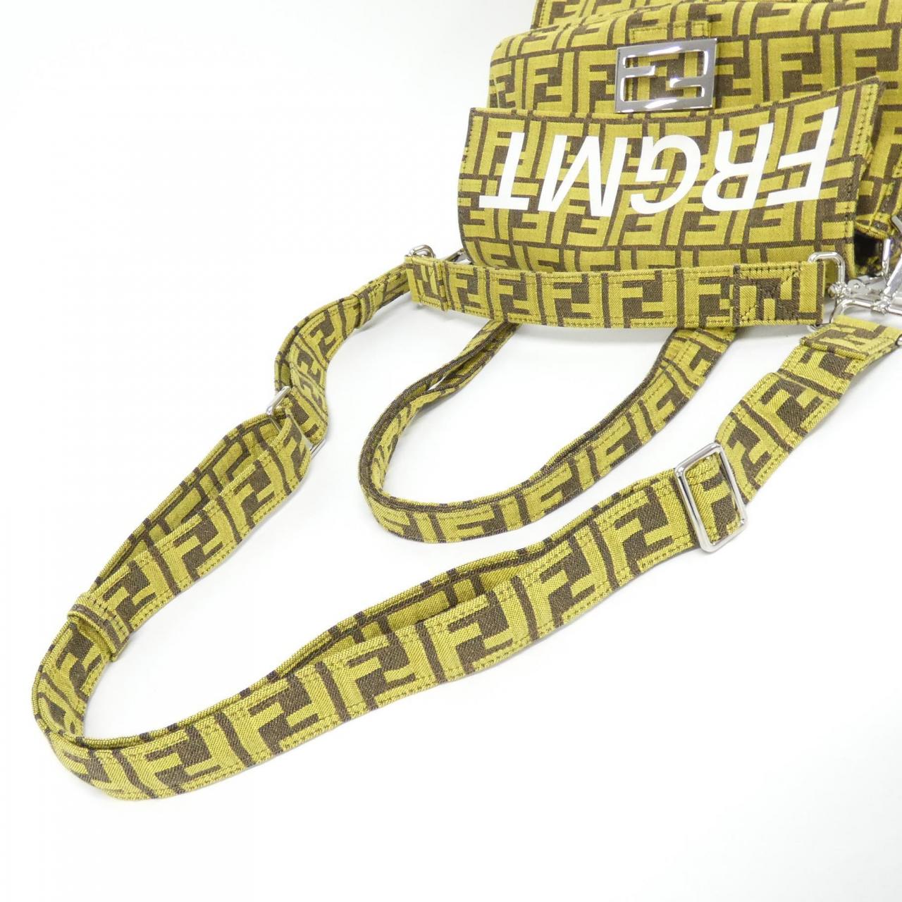 FENDI Baguette 8BH418 AR1Y 手提包 帆布 5