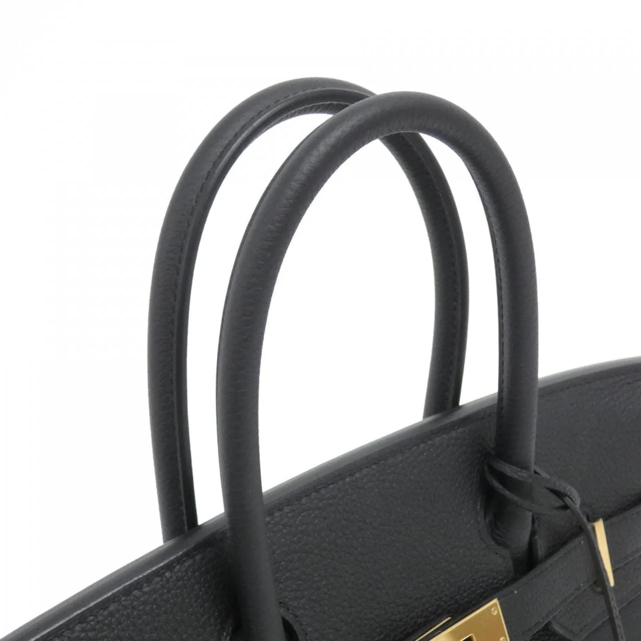 HERMES Birkin 027633CC Handbag Togo Black Togo Leather Rank A - Thumbnail 7