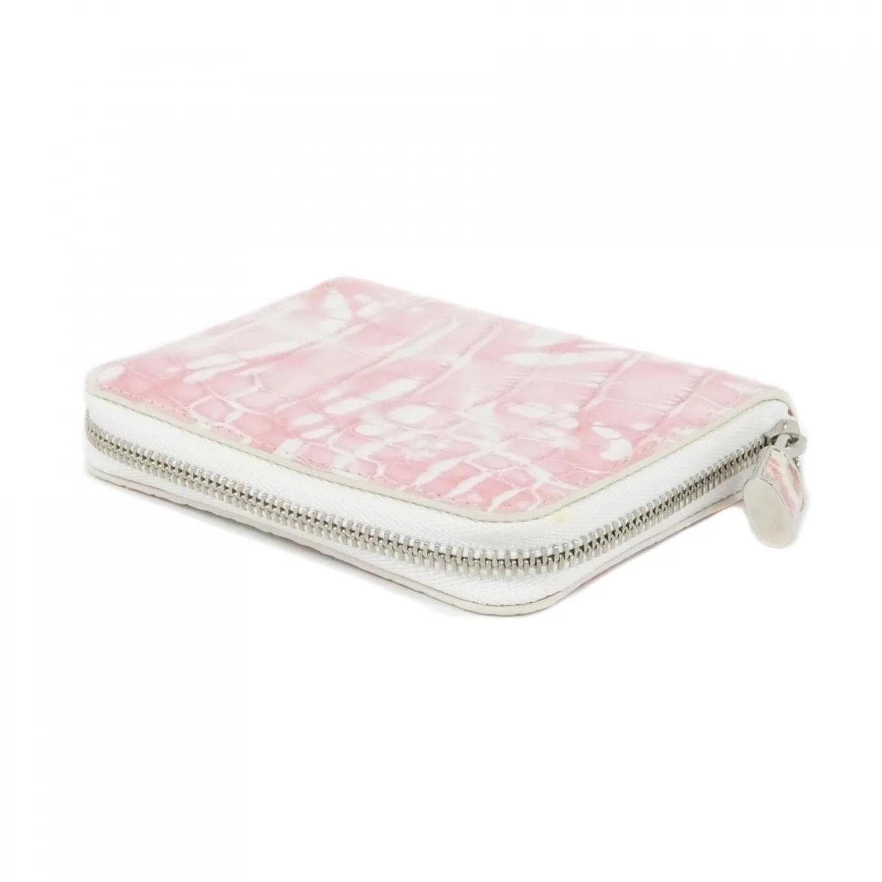 LOUIS VUITTON Coin Case Leather White Leather Rank A - Thumbnail 2