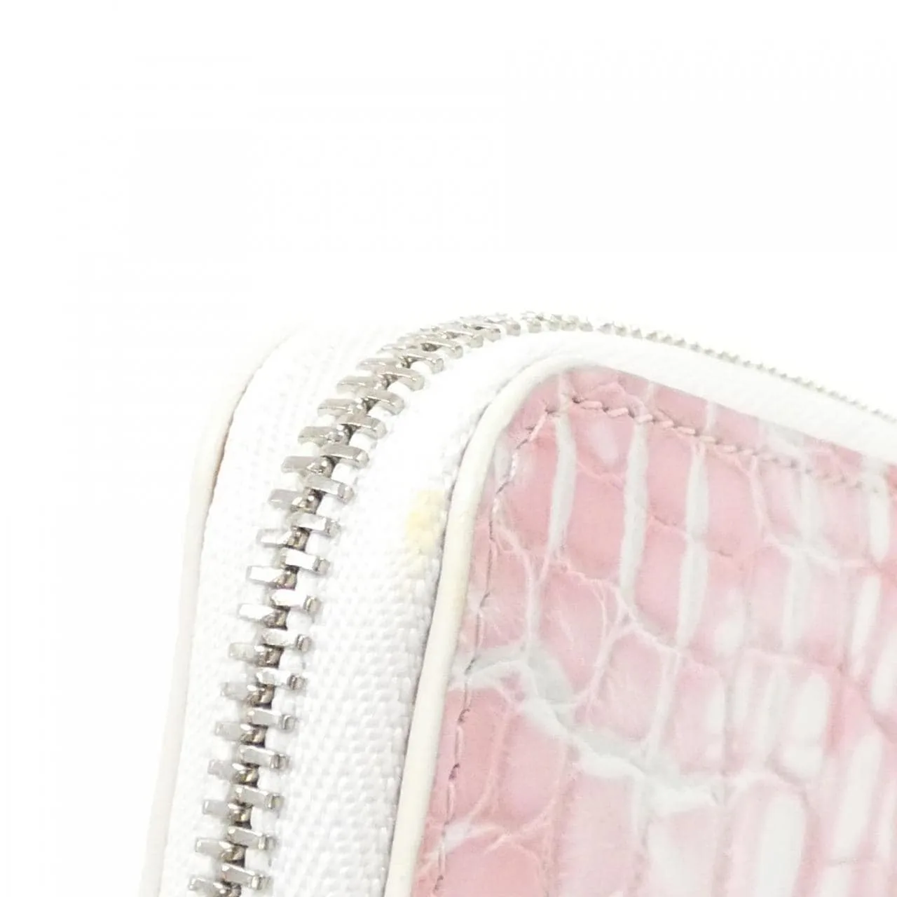 LOUIS VUITTON Coin Case Leather White Leather Rank A - Thumbnail 3