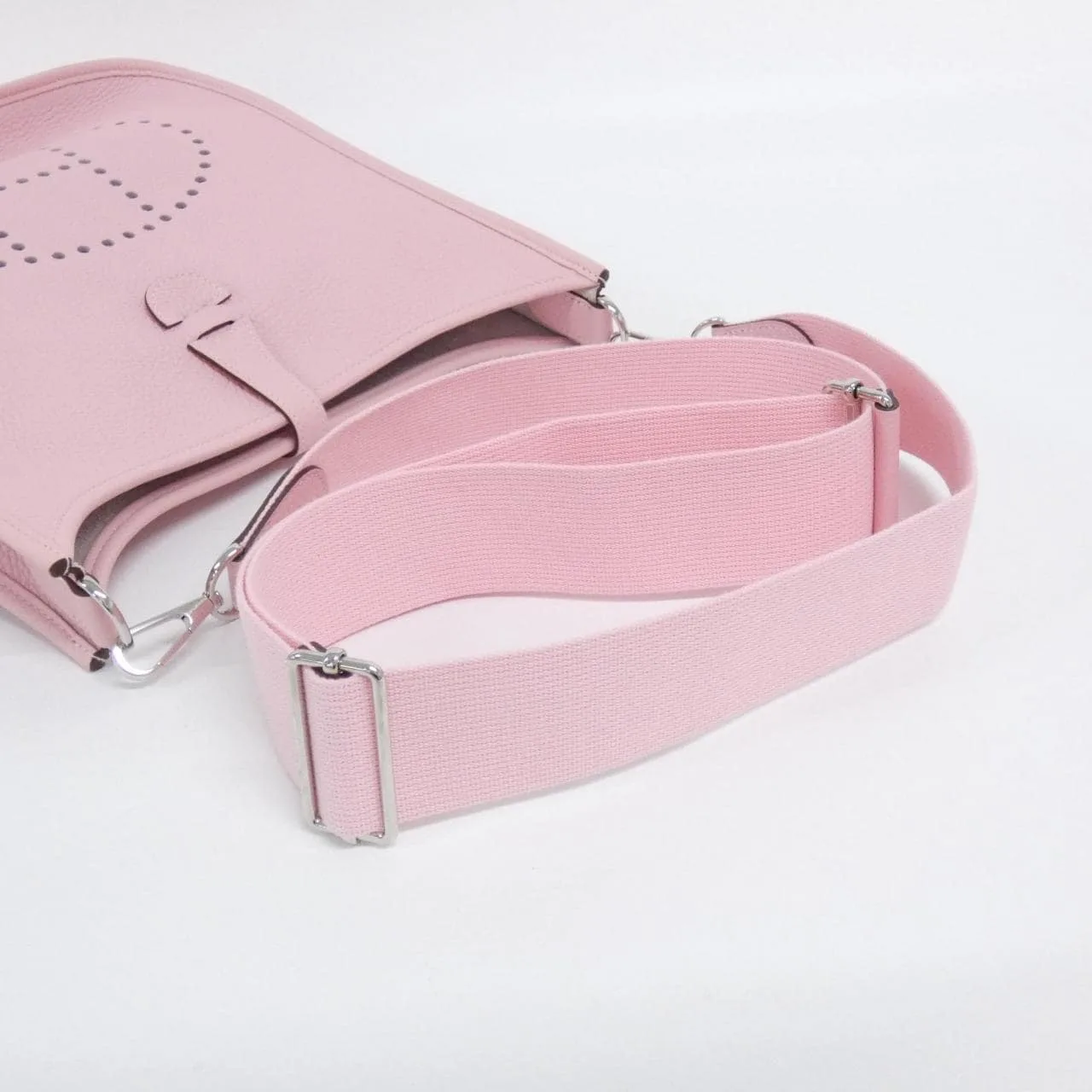 HERMES Evelyne 056277CK Shoulder Clemence Black Clemence Leather Rank A - Thumbnail 5