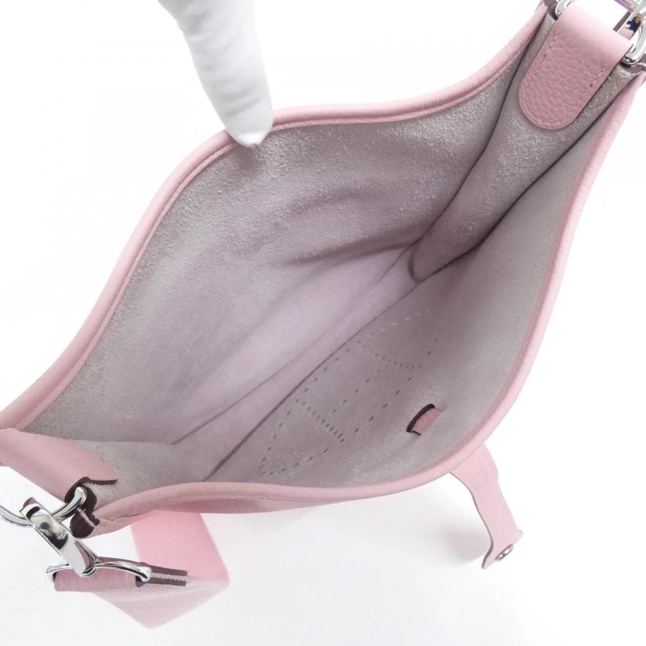 HERMES Evelyne 056277CK Shoulder Clemence Black Clemence Leather Rank A - Thumbnail 6