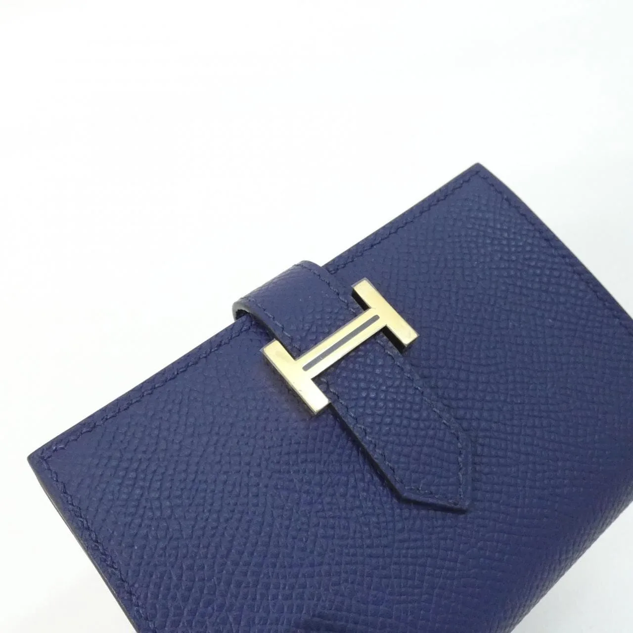 HERMES 039806CC Card Case Epsom Navy Epsom Leather Unused - Thumbnail 3