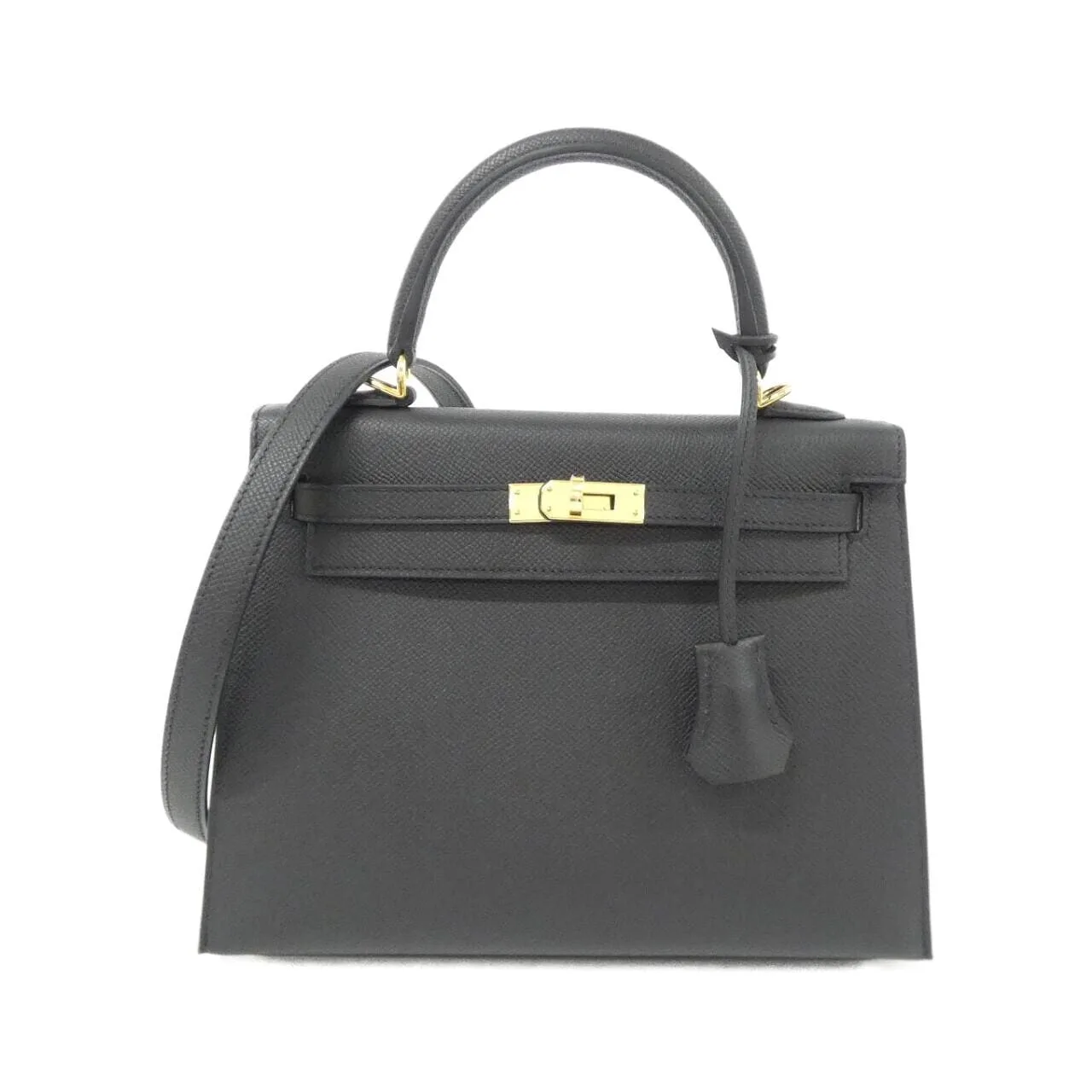 HERMES Kelly 038416CC Handbag Epsom Black