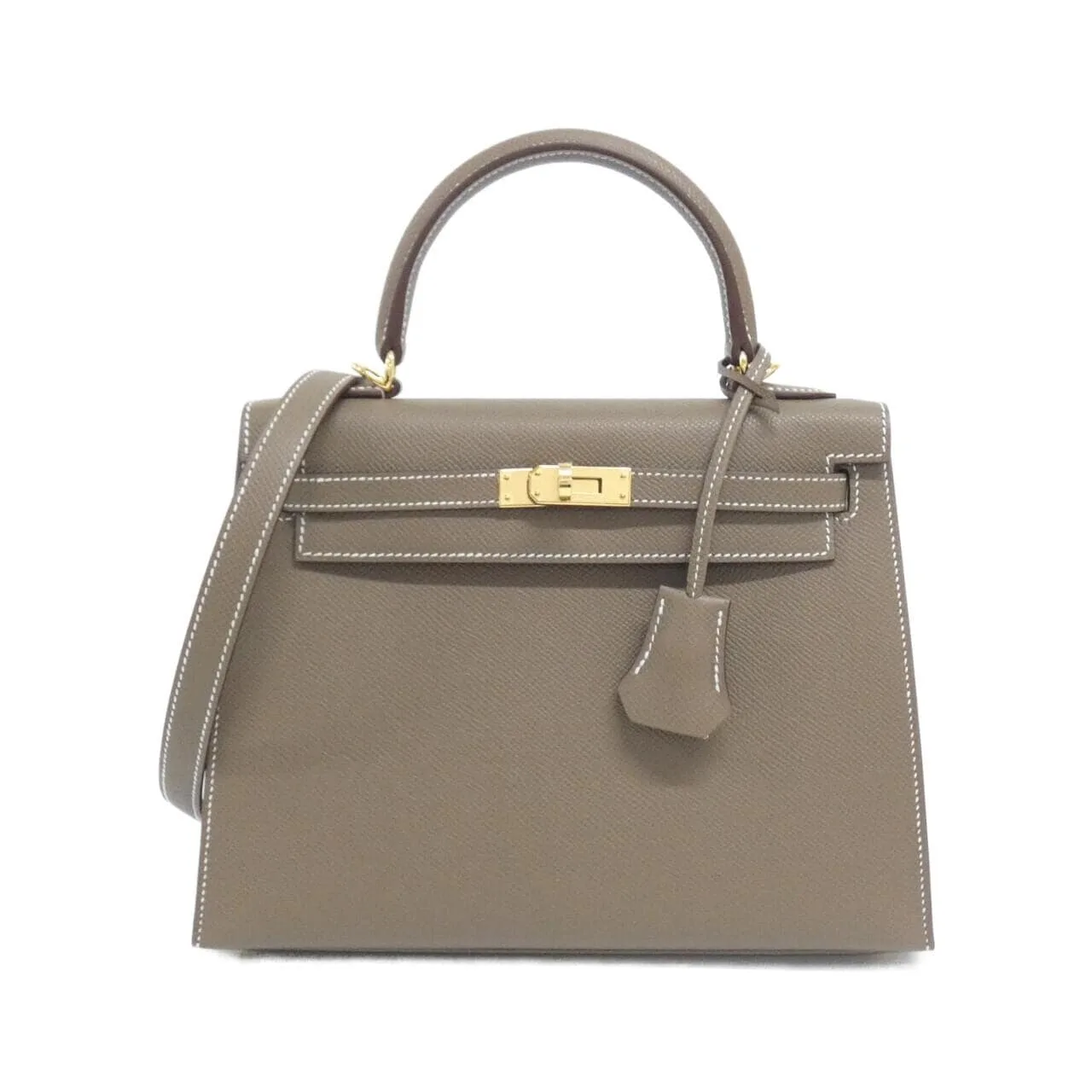 HERMES Kelly 038416CC Handbag Epsom Etoupe