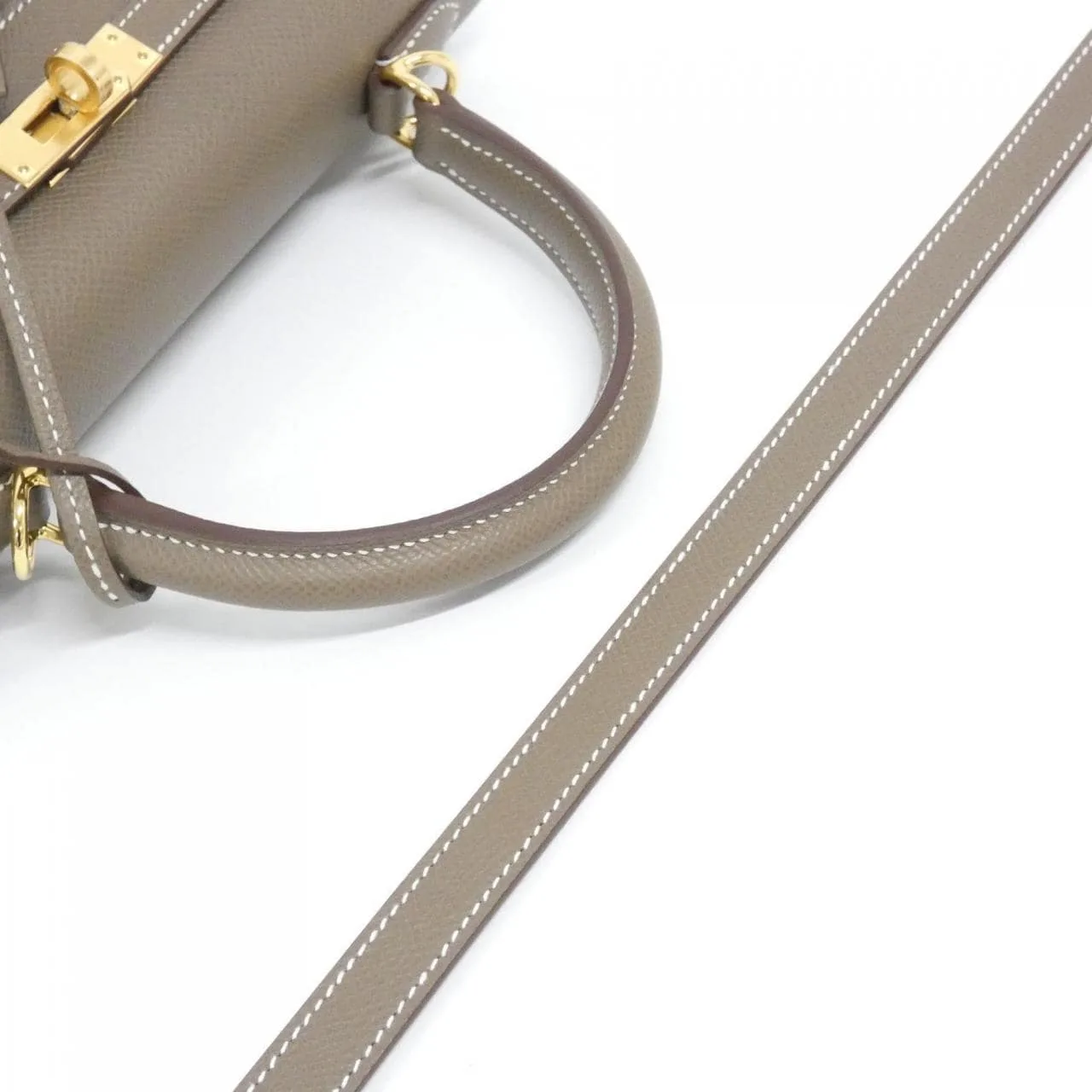 HERMES Kelly 038416CC Handbag Epsom Etoupe Epsom Leather Unused - Thumbnail 5