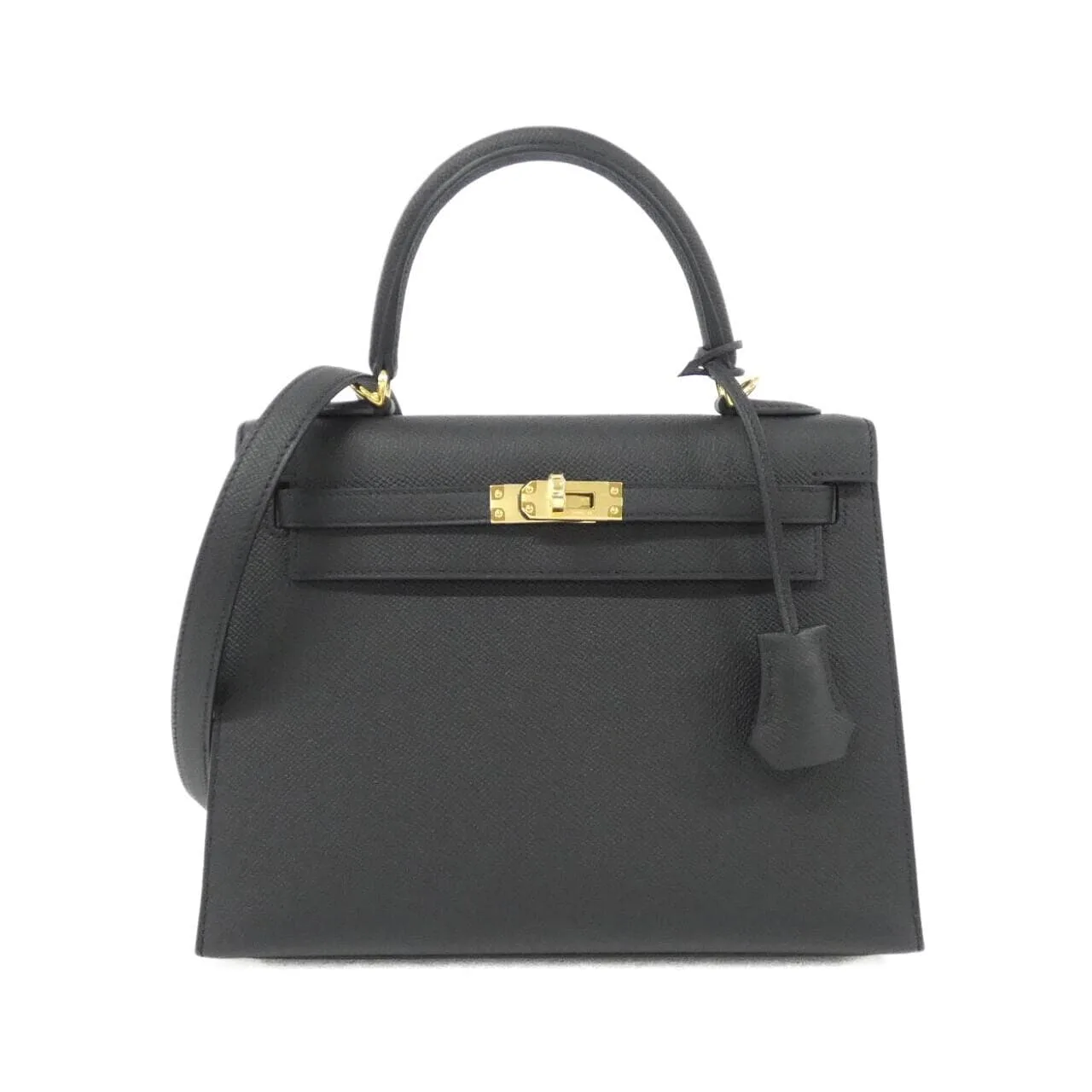 HERMES Kelly 038416CC Handbag Epsom Black