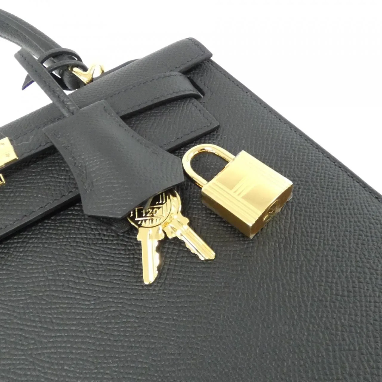 HERMES Kelly 038416CC Handbag Epsom Black Epsom Leather Unused - Thumbnail 4