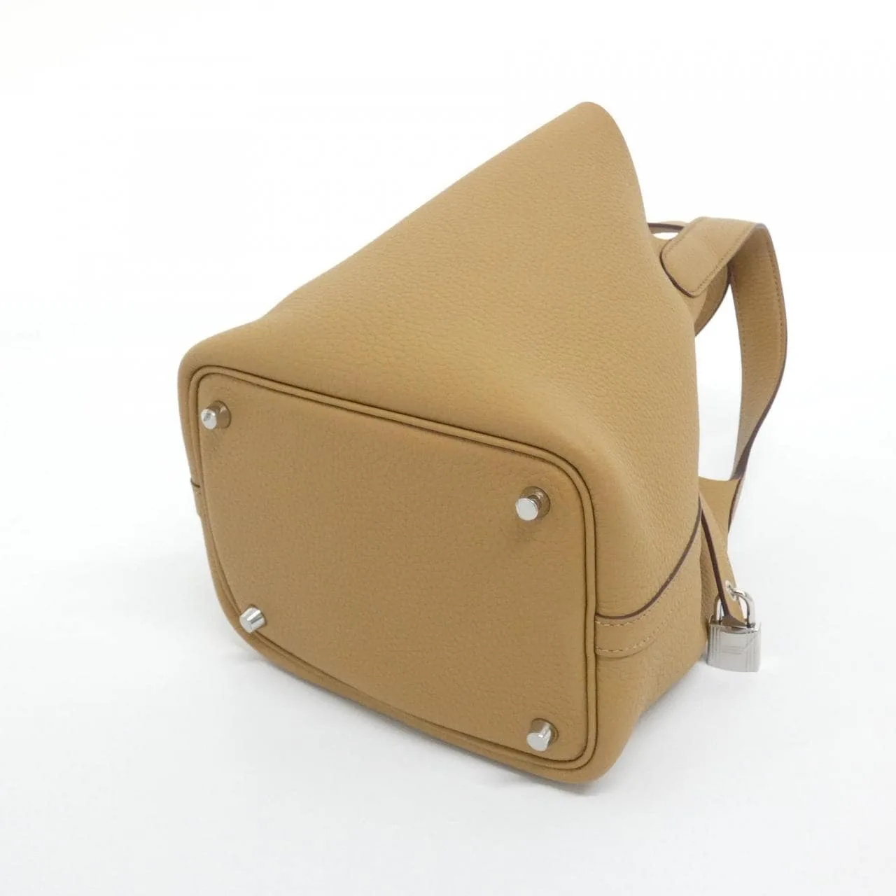 HERMES Picotin 056289CK Handbag Clemence Clemence Leather Unused - Thumbnail 2