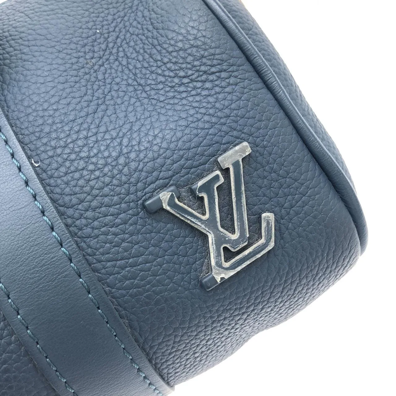 LOUIS VUITTON Keepall M81003 Shoulder Lambskin Blue Lambskin Rank A - Thumbnail 4