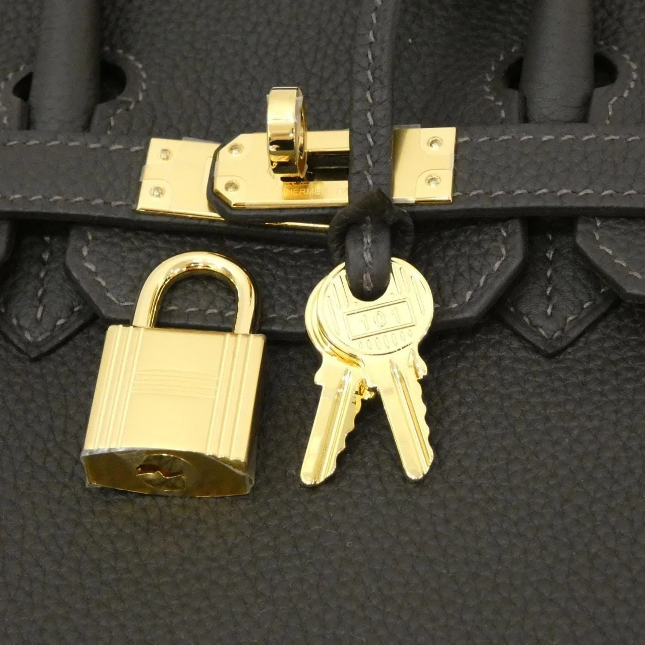 HERMES Birkin 041344CC Handbag Togo Togo Leather Unused - Thumbnail 4