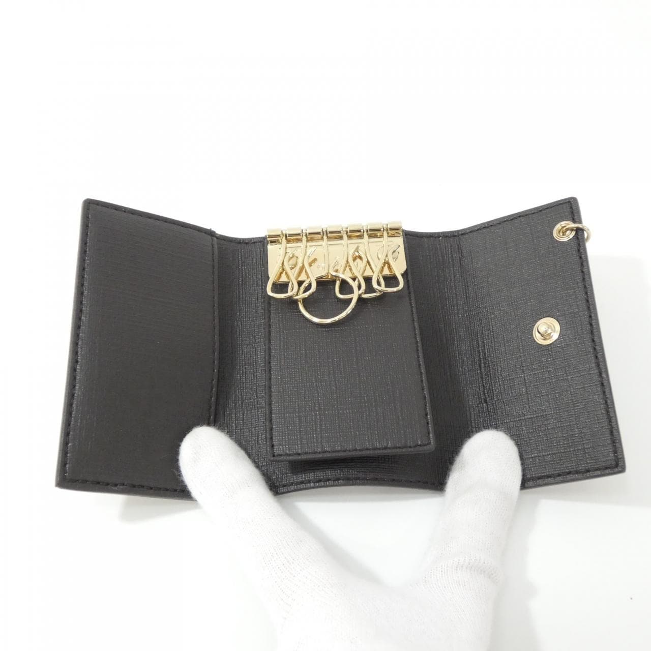 GUCCI 212111 KGDDG Key Case Canvas 3