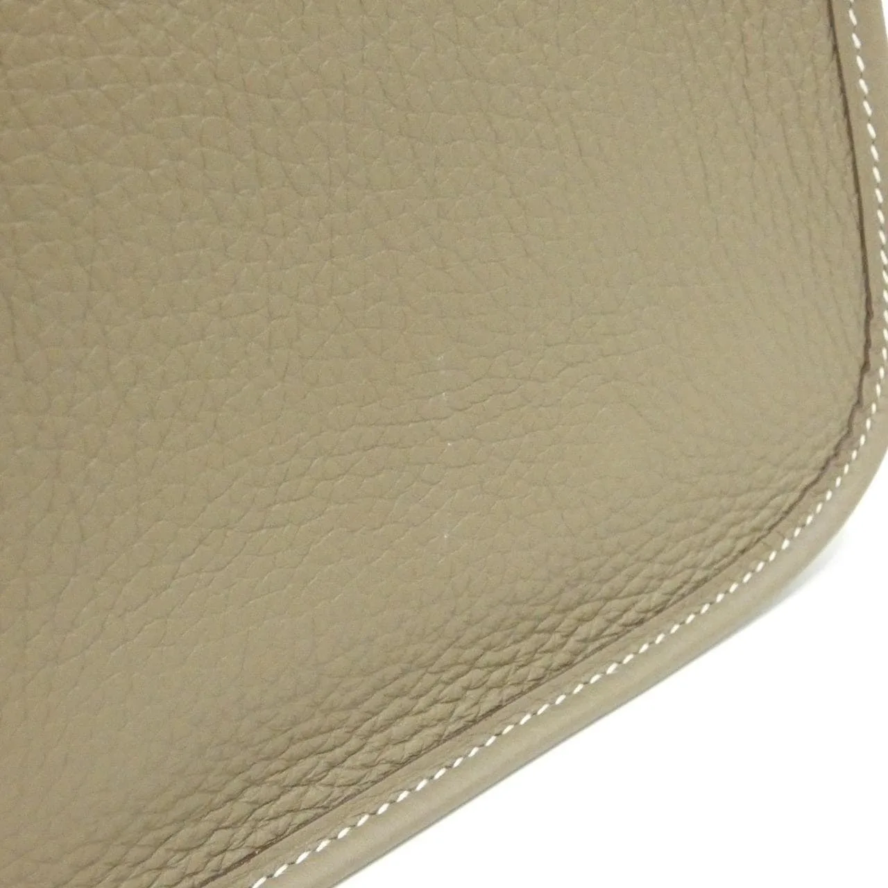 HERMES Evelyne 085945CC Shoulder Clemence Etoupe Clemence Leather Rank A - Thumbnail 4