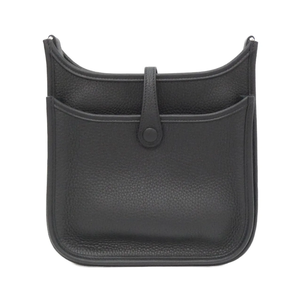 HERMES Evelyne 087941CK Shoulder Clemence Black Clemence Leather Unused - Thumbnail 2