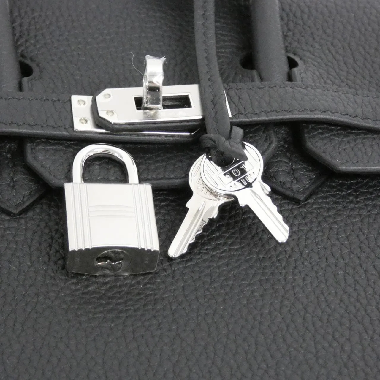 HERMES Birkin 041344CK Handbag Togo Black Togo Leather Unused - Thumbnail 4