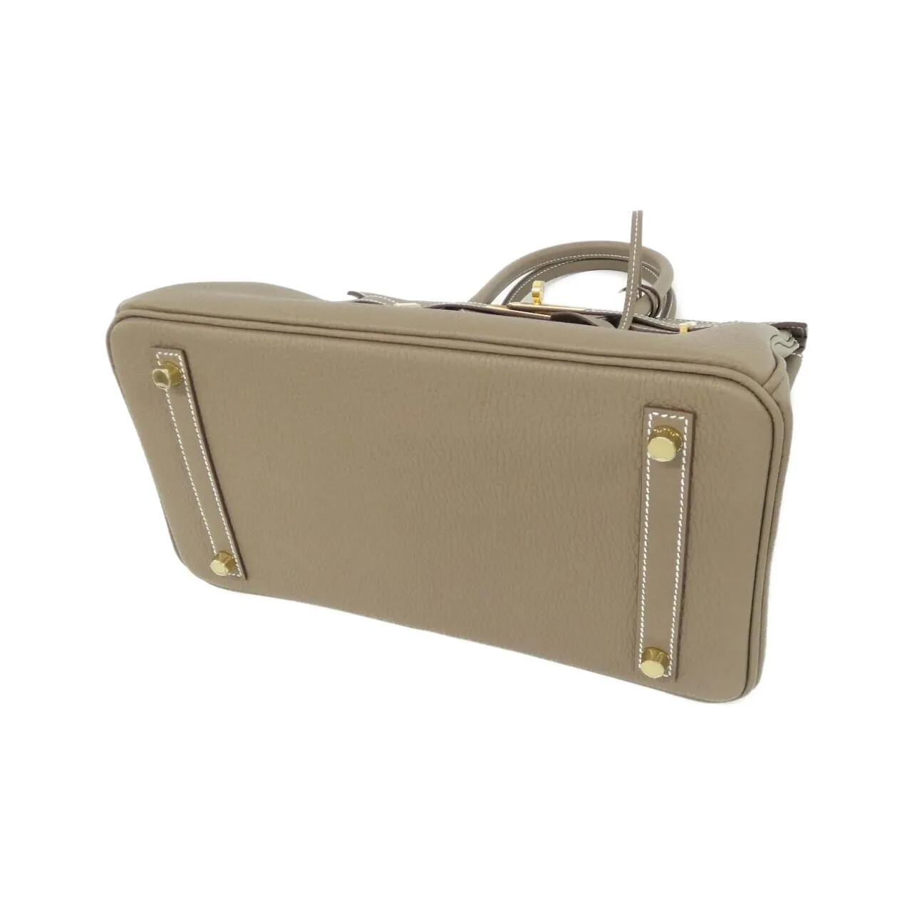 HERMES Birkin 027633CC Handbag Togo Etoupe Togo Leather Unused - Thumbnail 3