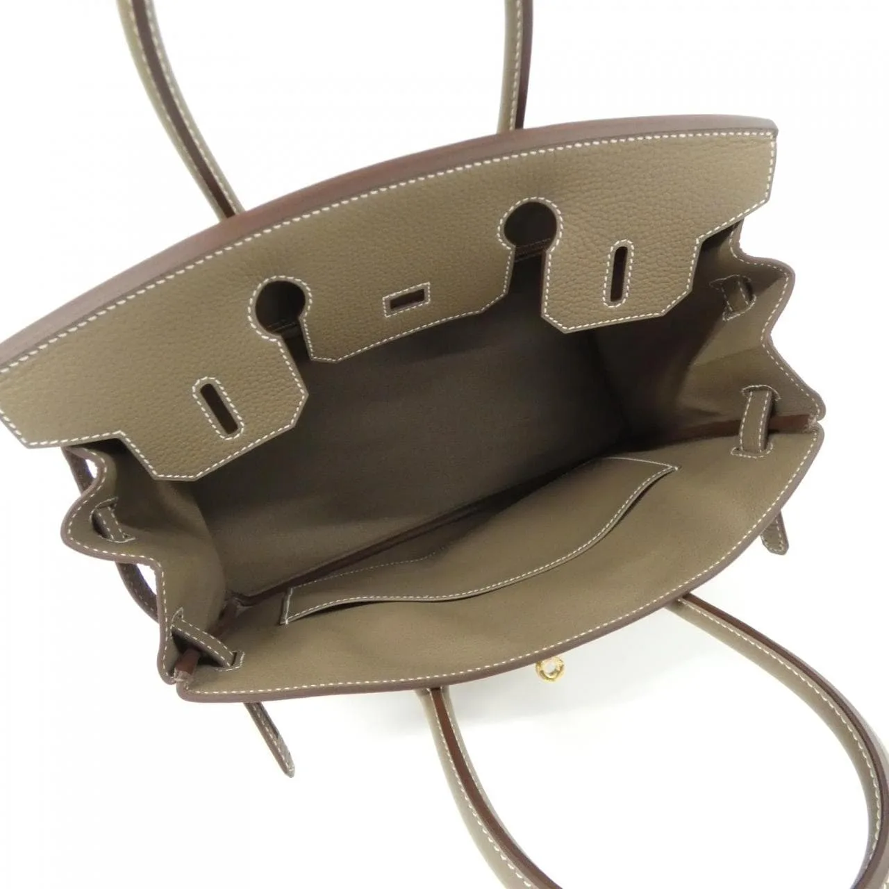 HERMES Birkin 027633CC Handbag Togo Etoupe Togo Leather Unused - Thumbnail 6