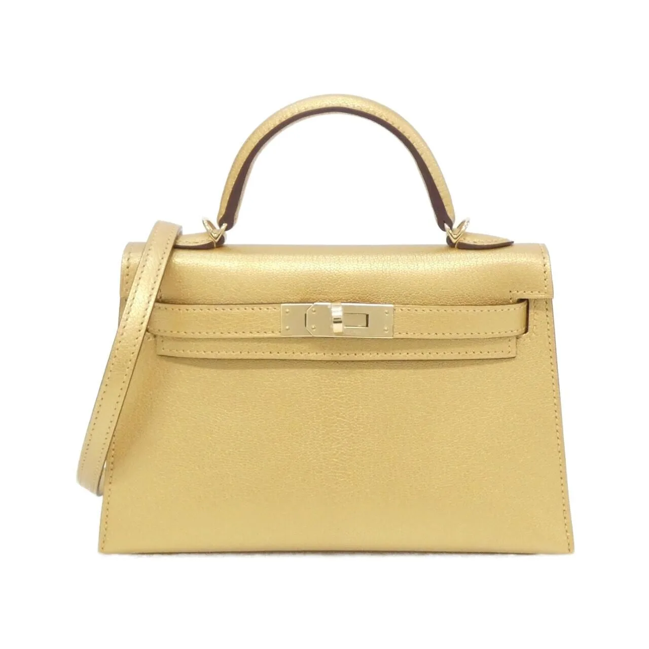 HERMES Kelly 084743CP Handbag Black