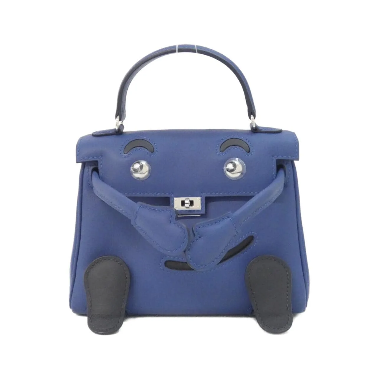 HERMES Kelly Handbag Swift Blue