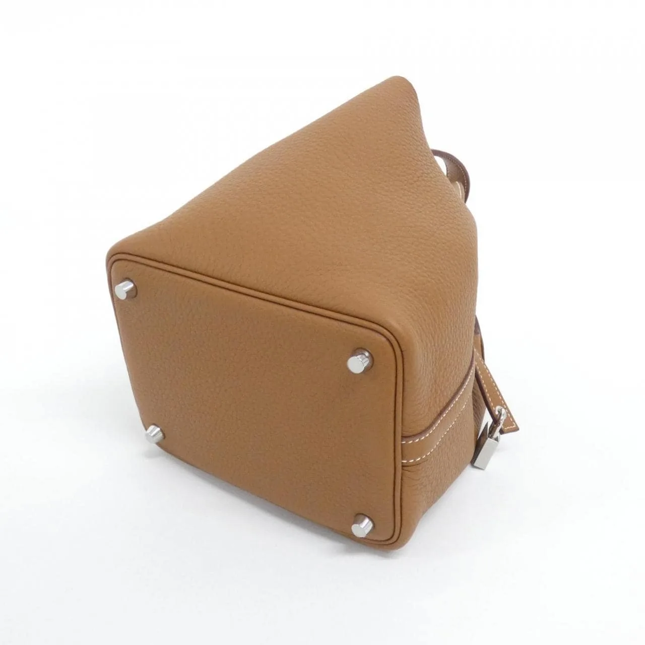 HERMES Picotin 056289CK Handbag Clemence Gold Clemence Leather Unused - Thumbnail 2