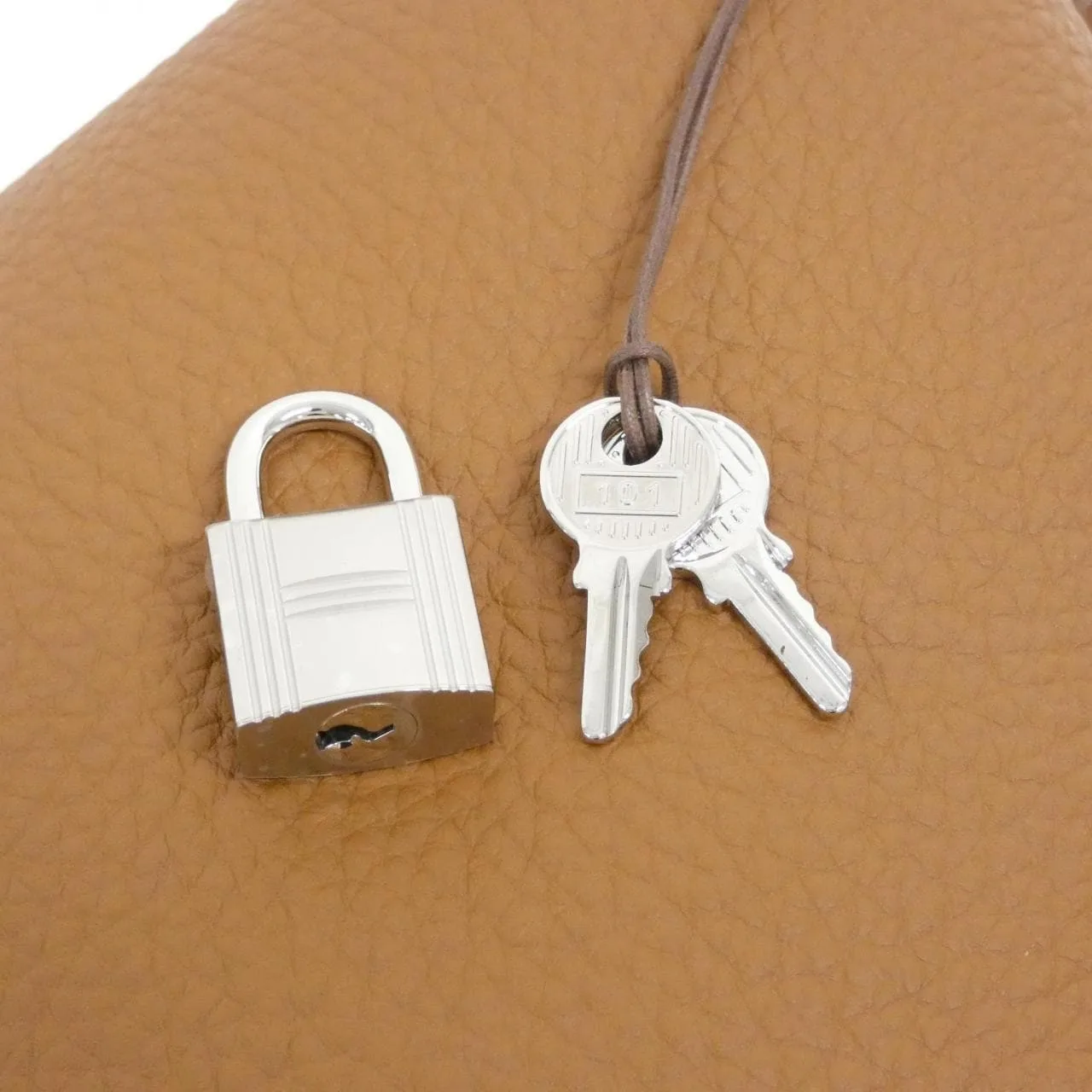 HERMES Picotin 056289CK Handbag Clemence Gold Clemence Leather Unused - Thumbnail 3