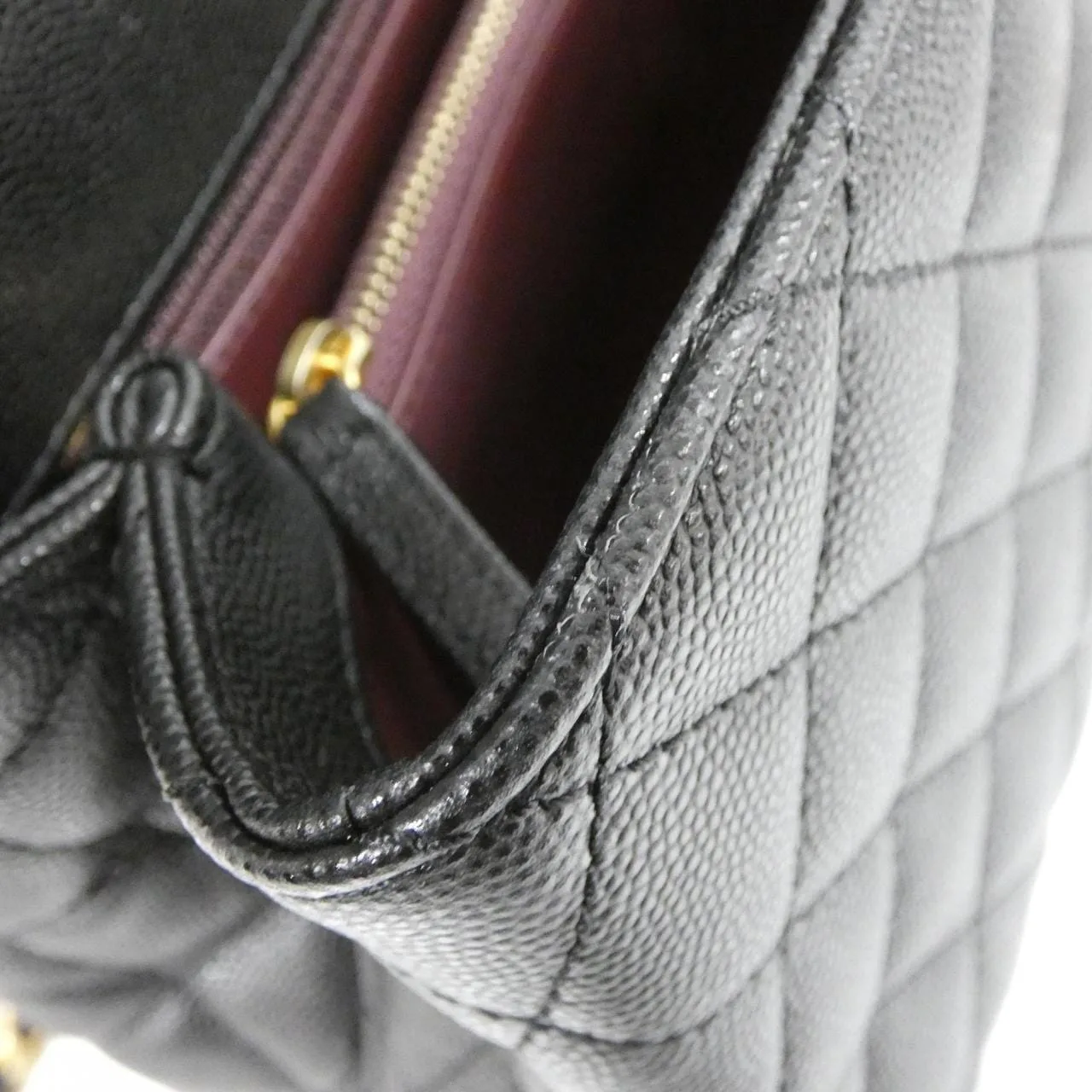 CHANEL Matelasse 92991 Handbag Grained Calfskin