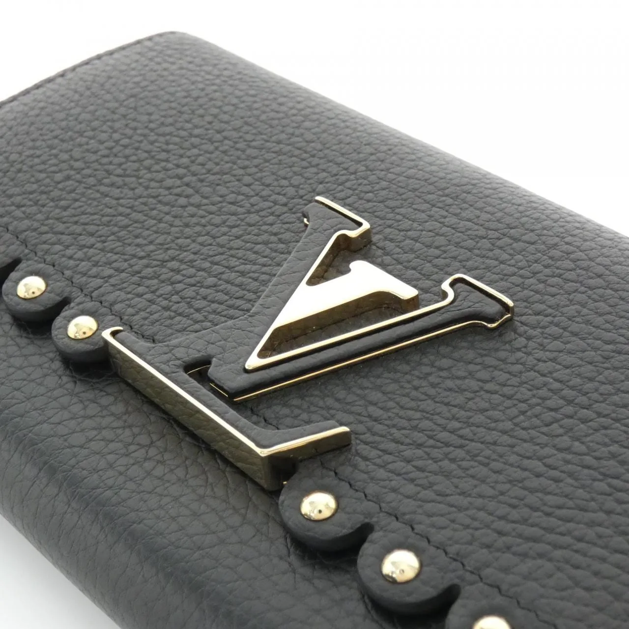 LOUIS VUITTON Capucines M64102 Wallet Black Rank A - Thumbnail 4