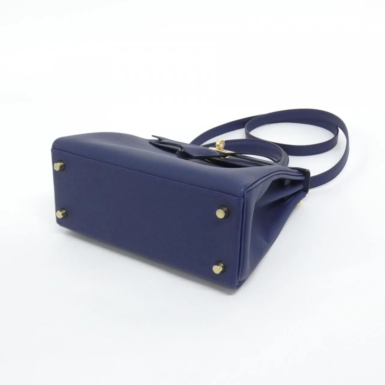 HERMES Kelly 047654CC Handbag Swift Navy Swift Leather Unused - Thumbnail 3