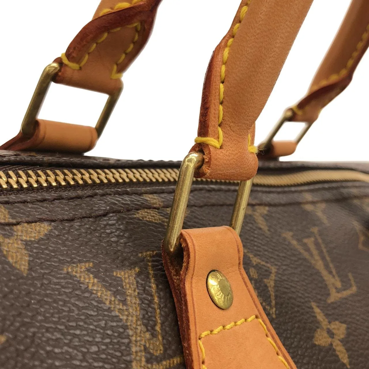 LOUIS VUITTON Speedy M41522 Boston Monogram 黑色 Monogram 中古品A - 縮圖 4