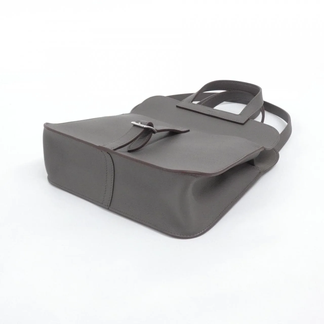 HERMES Halzan 082028CK Handbag Black Rank A - Thumbnail 3